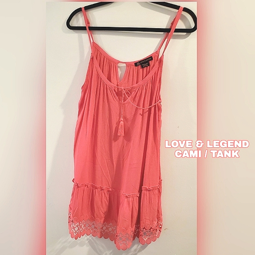 NWT LOVE & LEGEND Coral tank/cami PLUS